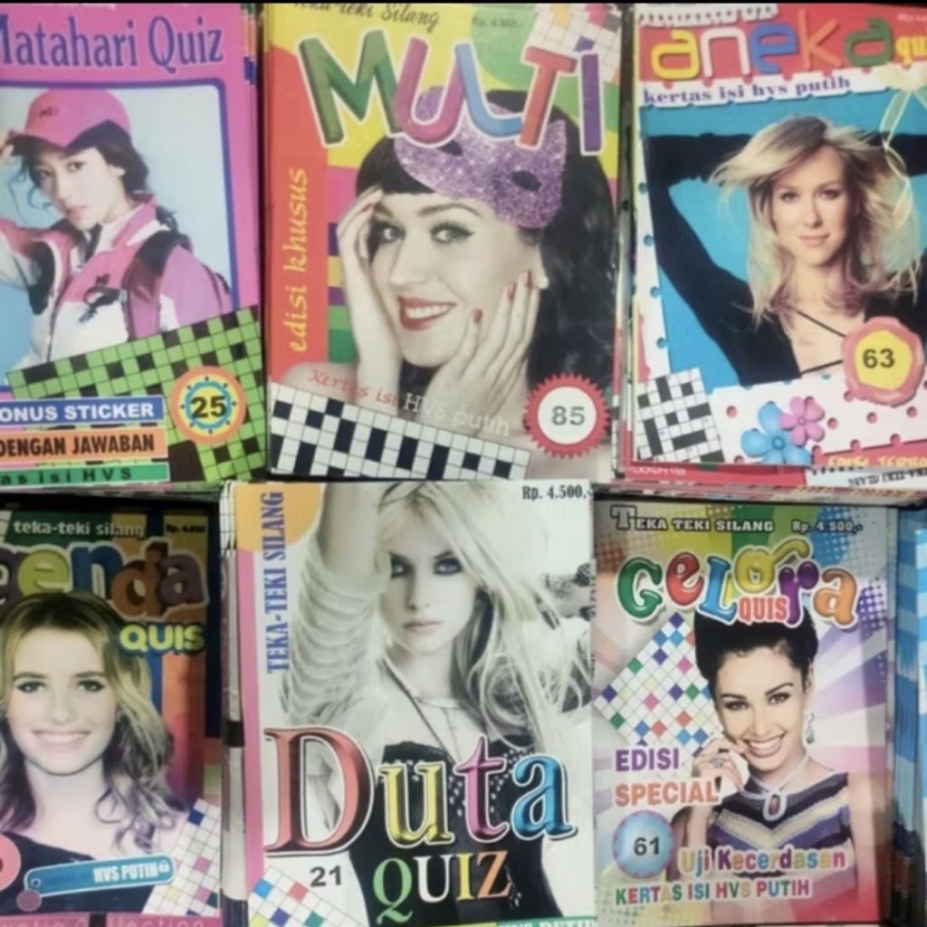 Paket 10 Pcs Teka Teki Silang Huruf Panjang Terlaris