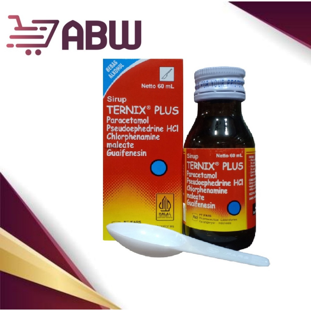 [A] Ternix Plus Sirup 60 ml - Obat Batuk Flu Pilek Anak [IFARS]