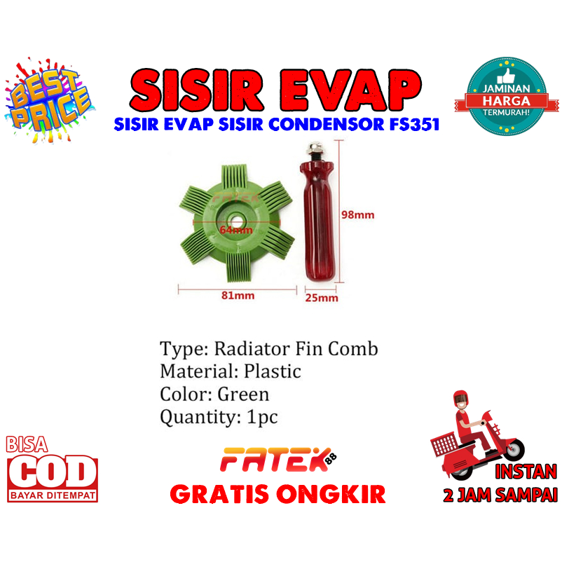 SISIR CONDENSOR FS351 | FIN STRAIGHTENER SISIR CONDENSOR KONDENSOR AC | PEMBERSIH KONDENSOR
