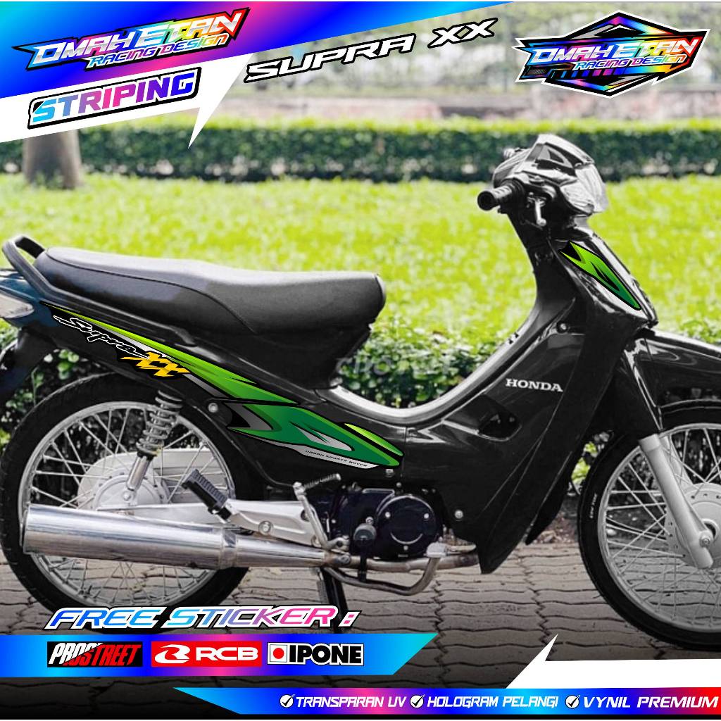 STRIPING VARIASI MOTOR HONDA SUPRA XX / STIKER LIST HONDA SUPRA XX