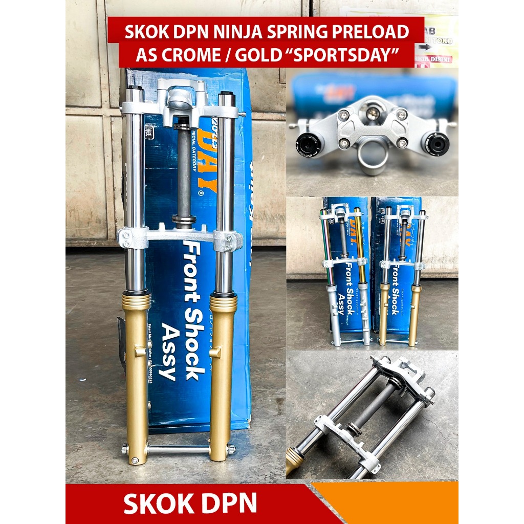 SHOCK SKOK DEPAN NINJA PNP HONDA CB GL MRGAPRO TIGER DAY YAMAHA RX KING VIXION SCORPIO