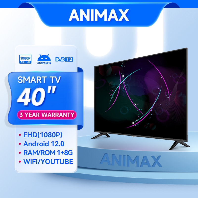 Animax TV LED 40 Inch Smart TV Android Digital TV Youtube-Web Browser-WIFI