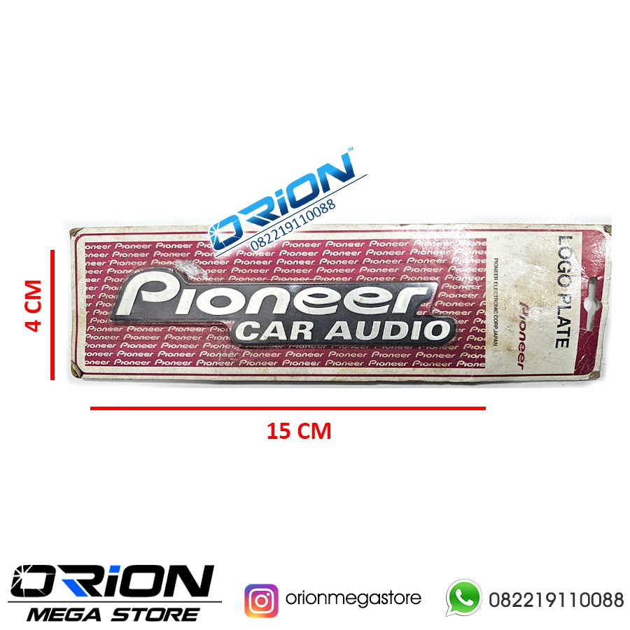 Logo Emblem Pioneer Car Audio Original Japan Logo Pioneer