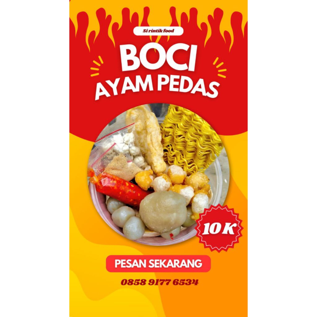 

Boci Bakso Baso Aci isi Ayam pedas beli 5 Gratis 1