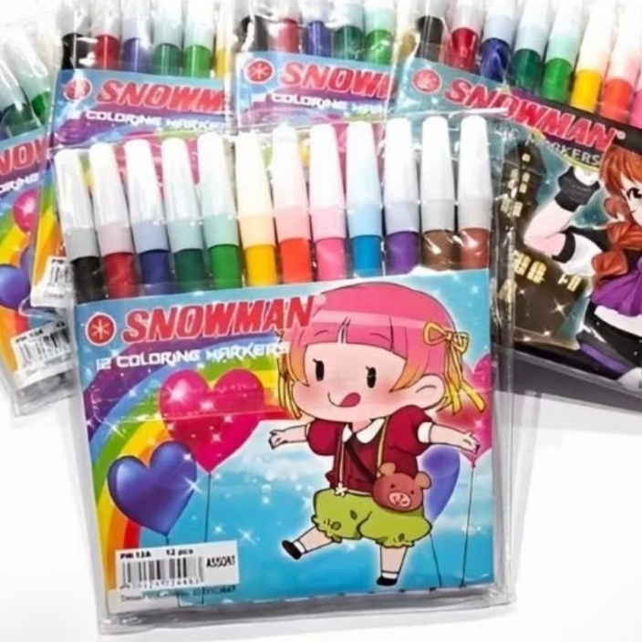 

Spidol kecil isi 12 warna alat melukis dan menggambar