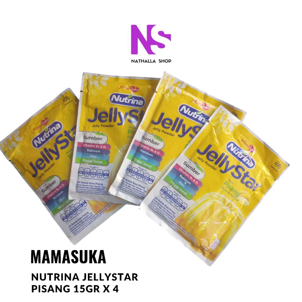 

Nutrina JELLYSTAR rasa PISANG 15 gr x 4 pcs