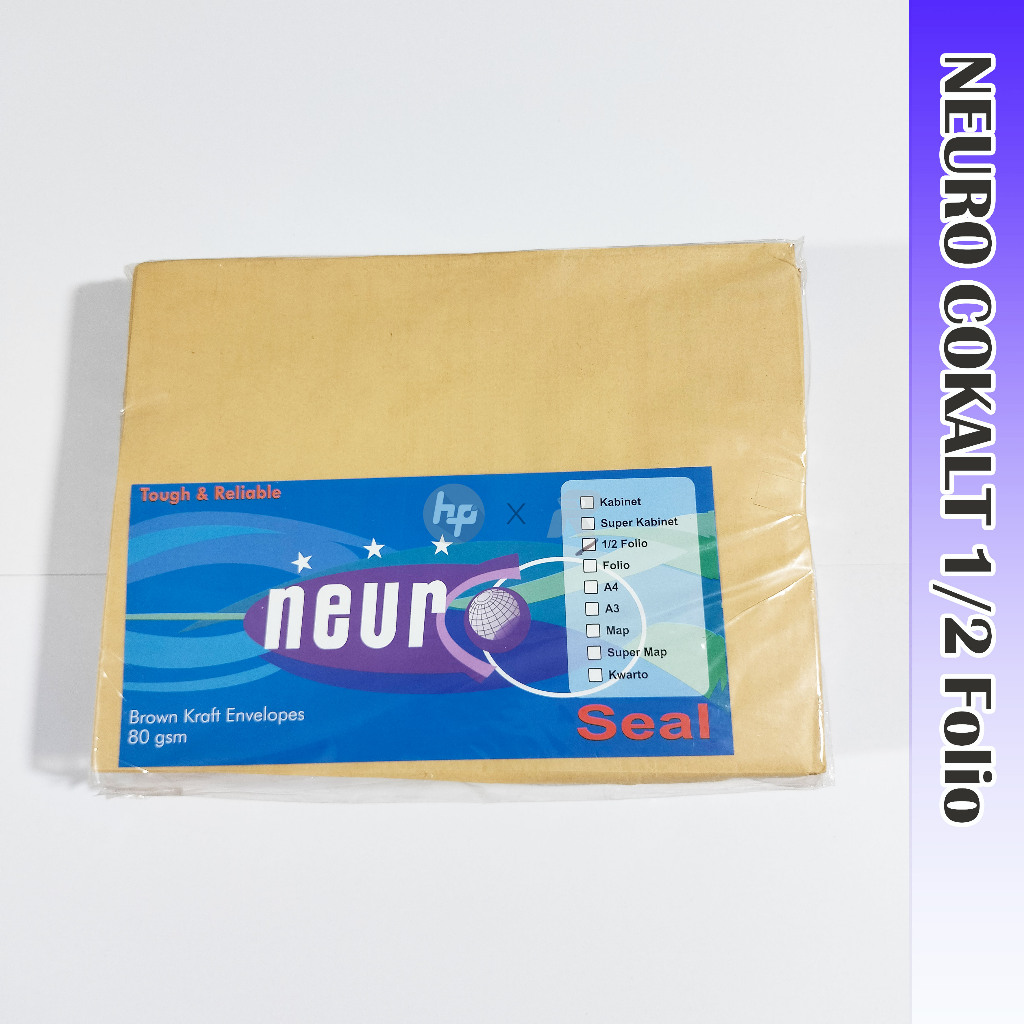 

NEURO Amplop Coklat Ukuran 1/2 Folio 19 x 25 cm Dengan Seal/Perekat