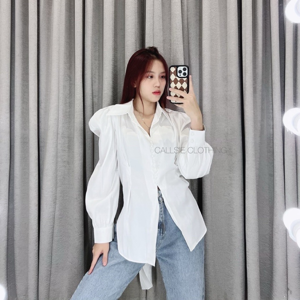 preloved kemeja putih satin