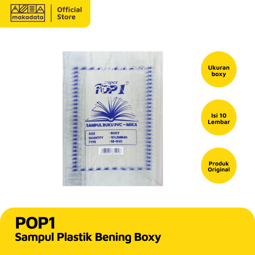 

SAMPUL PLASTIK BOXY POP1 (10 LBR) MURAH