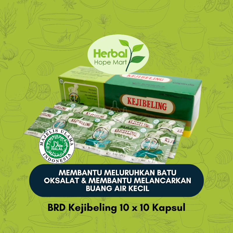 

Kejibeling 100 Kapsul STRIP - Jamu Herbal untuk membantu meluruhkan batu urin dan melancarkan buang air kecil