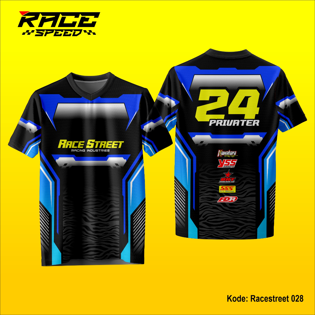 Jersey Racing Race Street Jersey Racing Full Printing Otomotif Desain RC 028