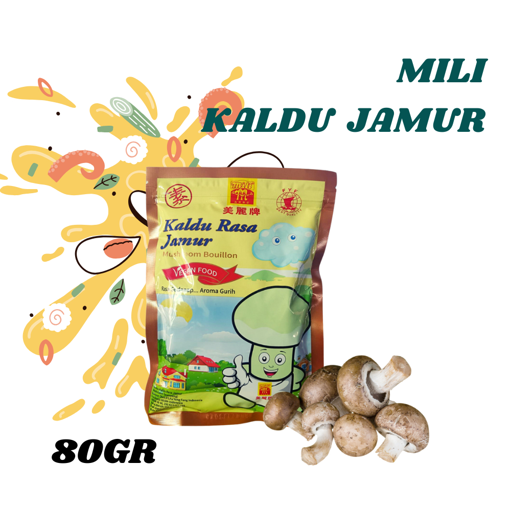 

MILI KALDU JAMUR 80GR 1DUS /KRT /100PCS