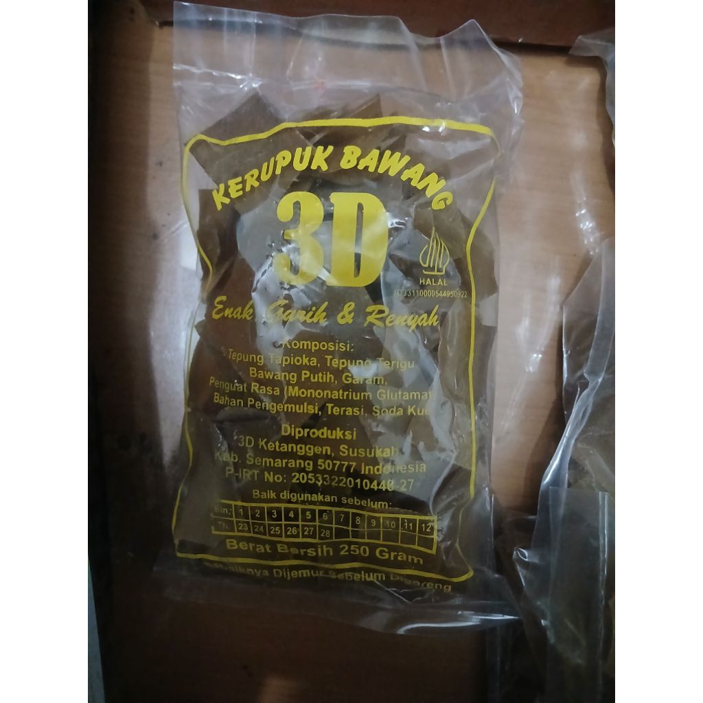 

Kerupuk bawang 3D