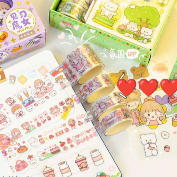 ( CLS ) Stiker Momo Roll Set / Stiker Momo Viral Set Solatip Momo