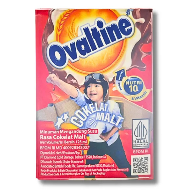 

Ovaltine UHT Choco Malt 125ml 1 Karton isi 40 pcs