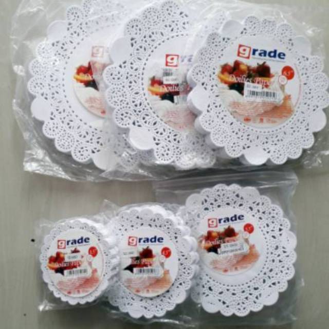 GRADE DOILIES PAPER ROUND WHITE