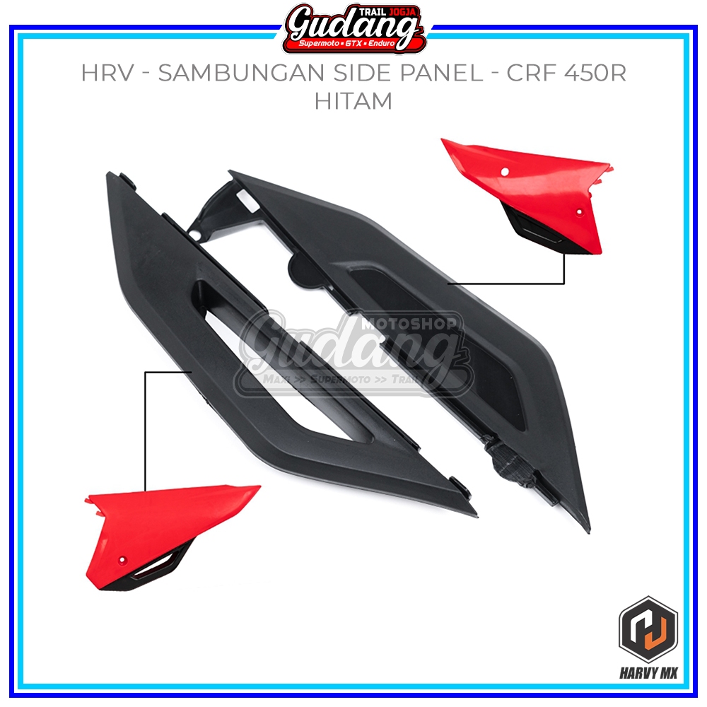 Sambungan Side Panel HARVYMX Sambungan Tutup Cover Bawah Body Belakang CRF 450R