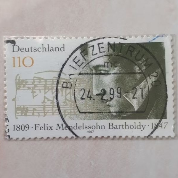 

Perangko Jerman 150th Death Ann of Felix Mendelssohn-Bartholdy (1809-1847) Tahun 1997