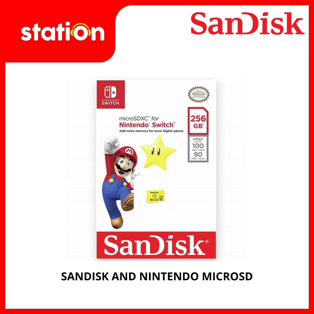 SANDISK AND NINTENDO MICROSD 512GB & 1TB