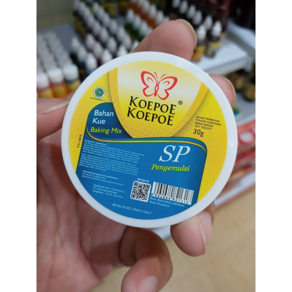 

[oddsolshop] pekanbaru/Koepoe Koepoe SP Pengemulsi 30Gram Bahan Kue Baking Mix Campuran Cake Cakes