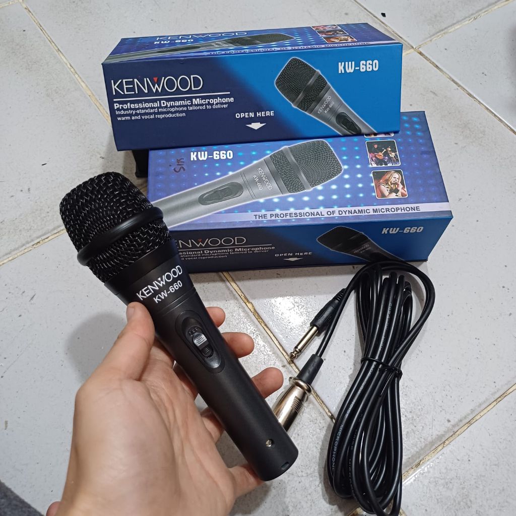 Microphone Kenwood KW650 hitam mic kenwood