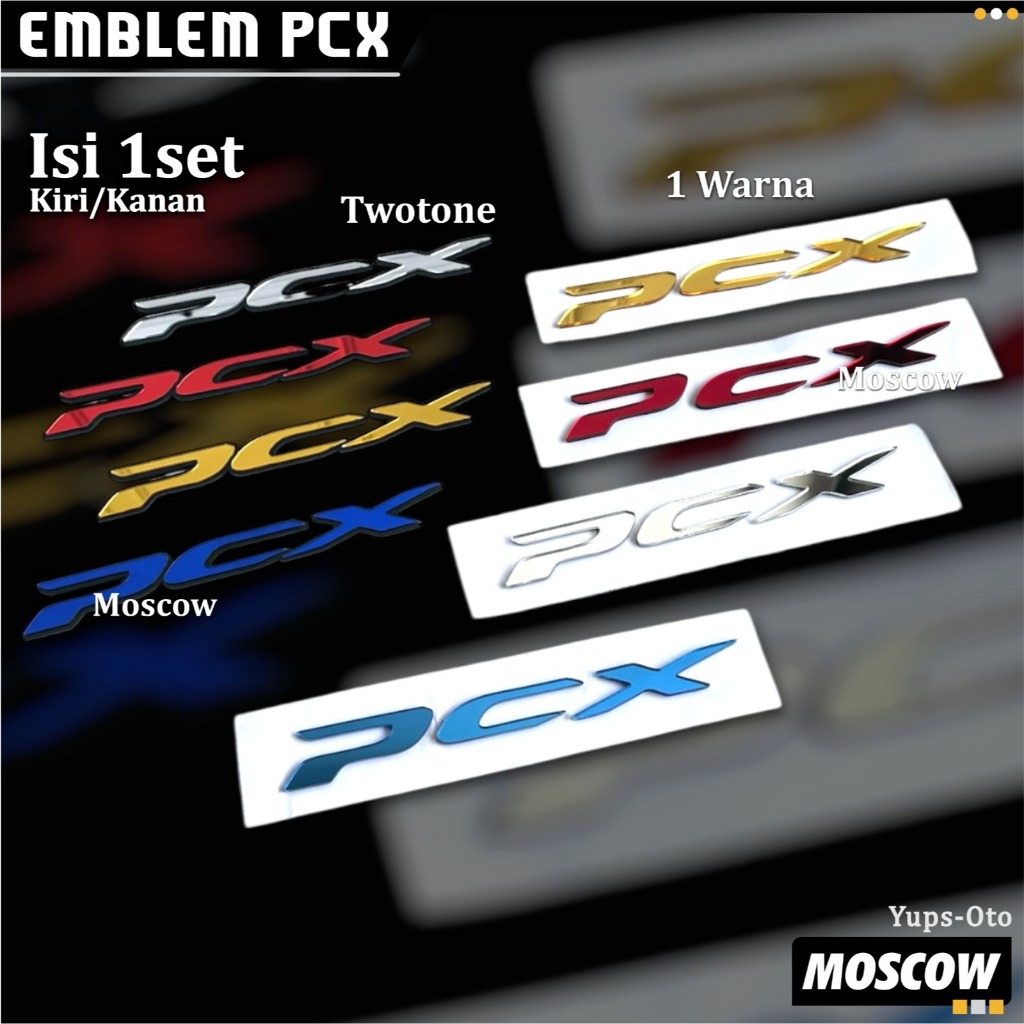 EMBLEM BODY MOTOR AKRILIK 3D TIMBUL UNTUK MOTOR set isi 2PCS KANAN KIRI STICKER MOTOR  AKSESORIS MOT