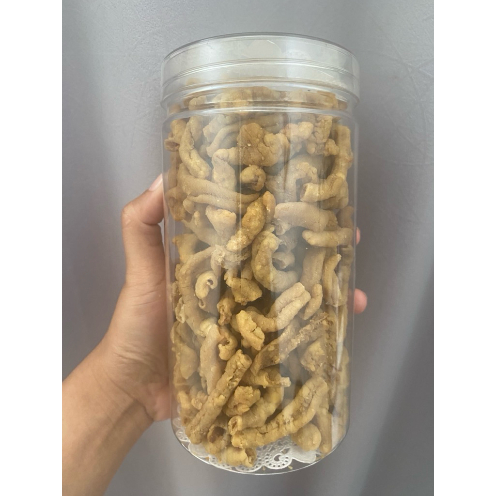 

kripik usus kemasan toples 350gr