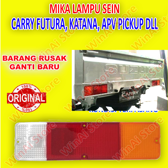 MIKA STOP/MIKA LAMPU BELAKANG APV,CARRY,TAYO,FUTURA, KATANA MODEL ORI