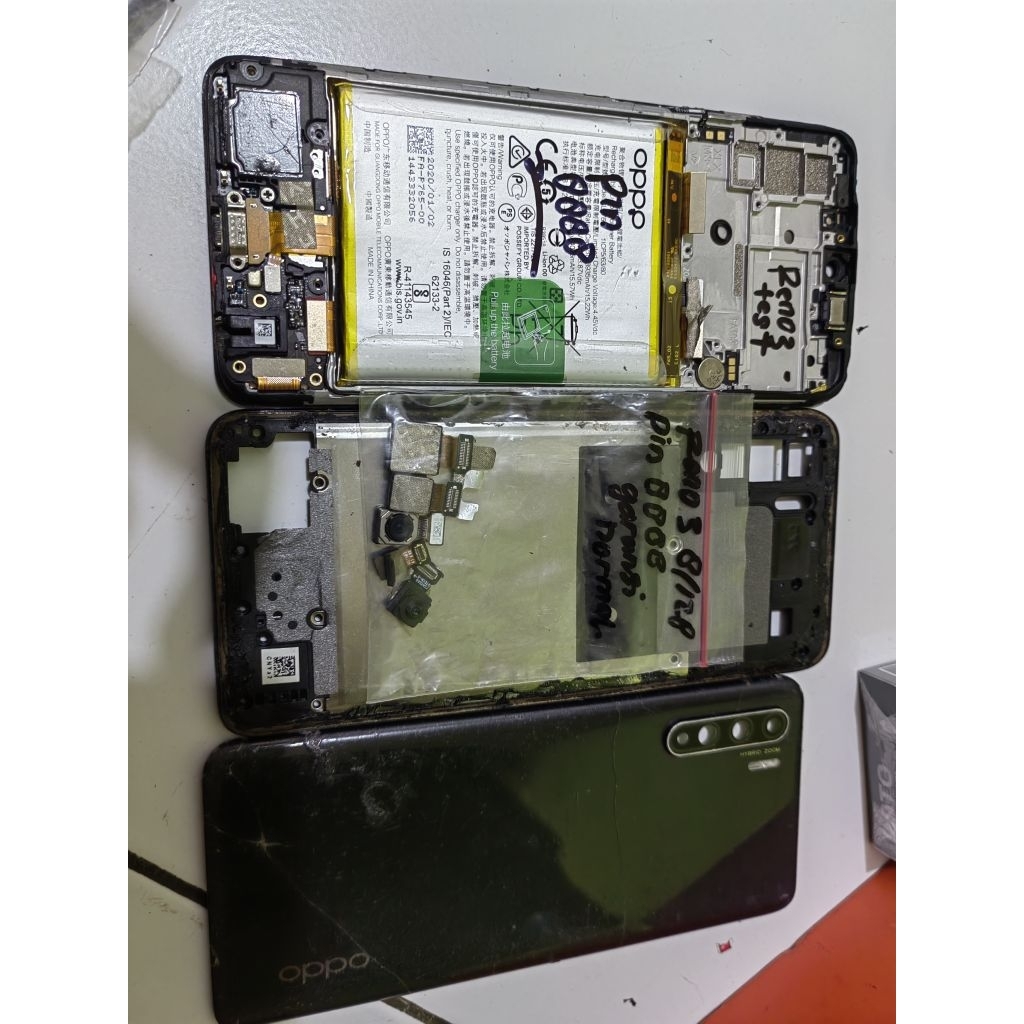 KELENGKAPAN OPPO RENO 3 SECOND COPOTAN