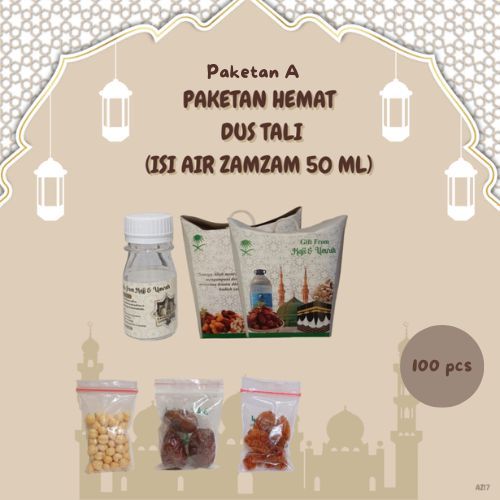 

wadistroalip paketan A hemat tali untuk oleh oleh haji dan umroh 100 pcs ( botol isi air zam zam 50