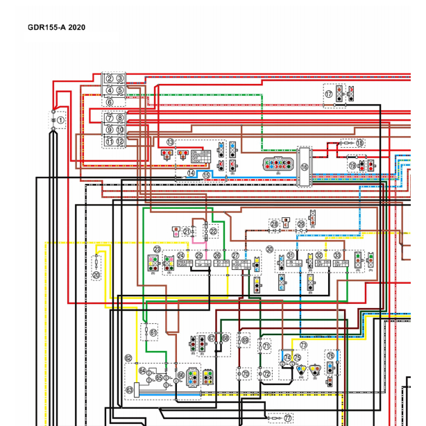Skema Diagram Kelistrikan Yamaha Aerox 155 ABS 2017-2020