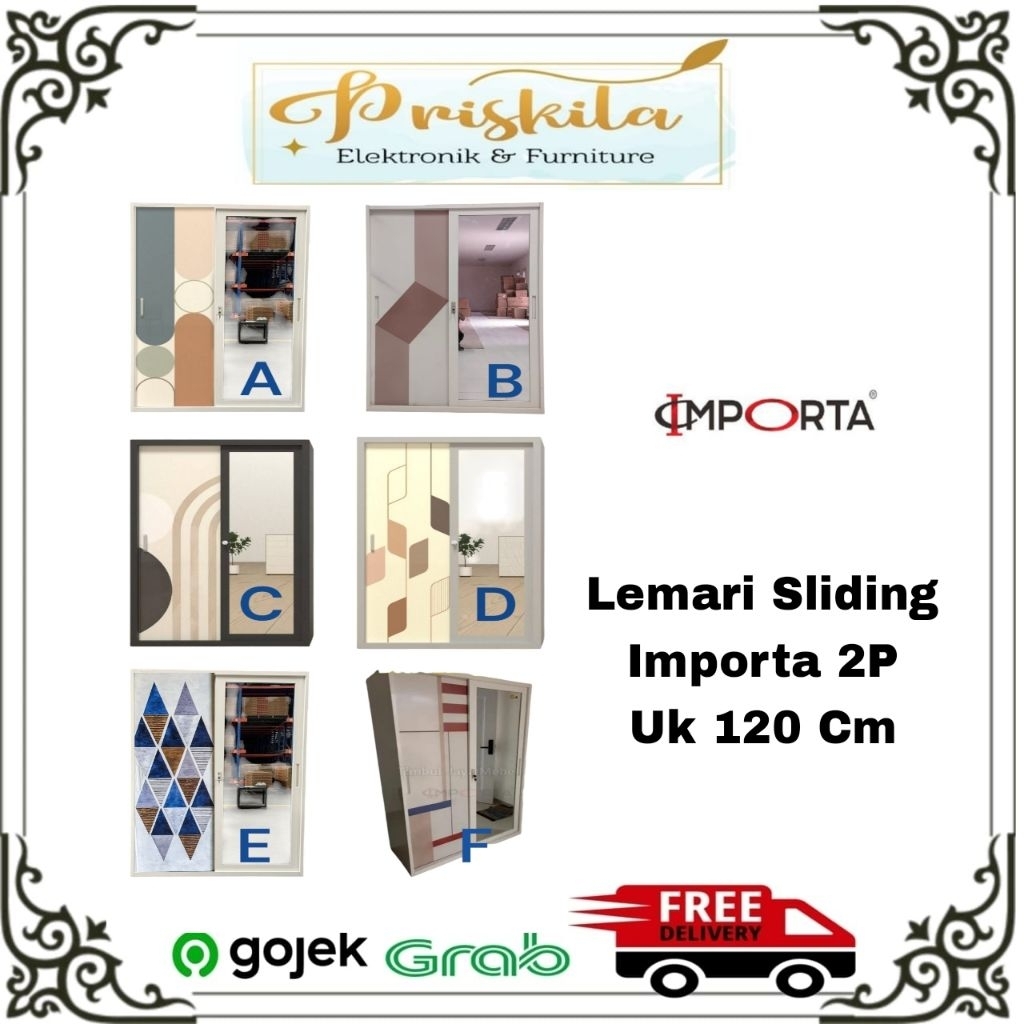 Lemari Sliding Importa / Toko Priskila Elektronik / Elektronik Palembang / Furniture Palembang / Tok