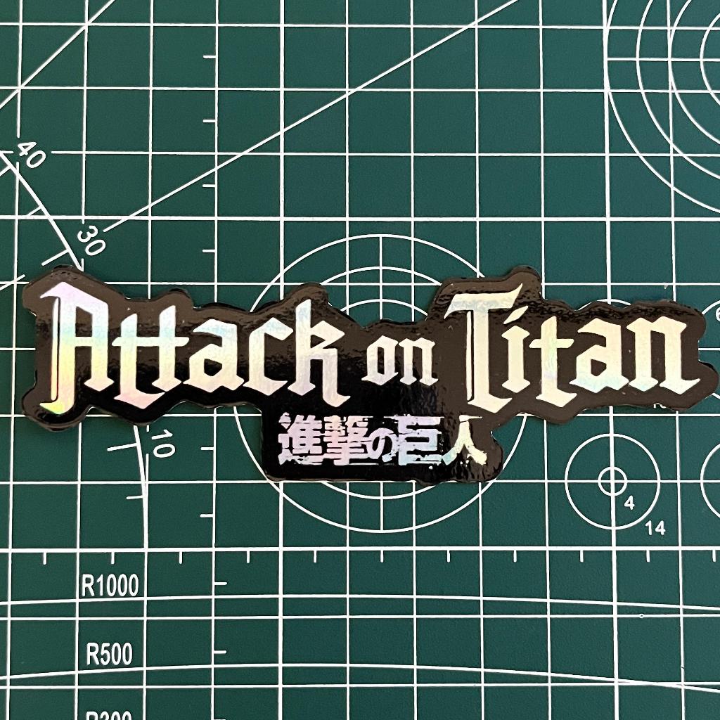 

Stiker attach on titan hologram || stiker AOT hologram
