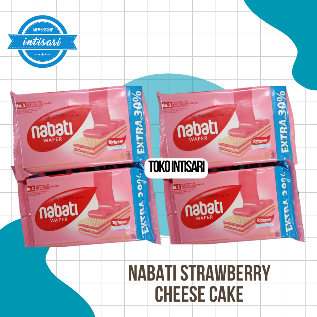 

Bakaranandia - Nabati Wafer 1 Dus Rasa Coklat/Keju/Goguma/Strawberry Cheesecake 80 Pcs