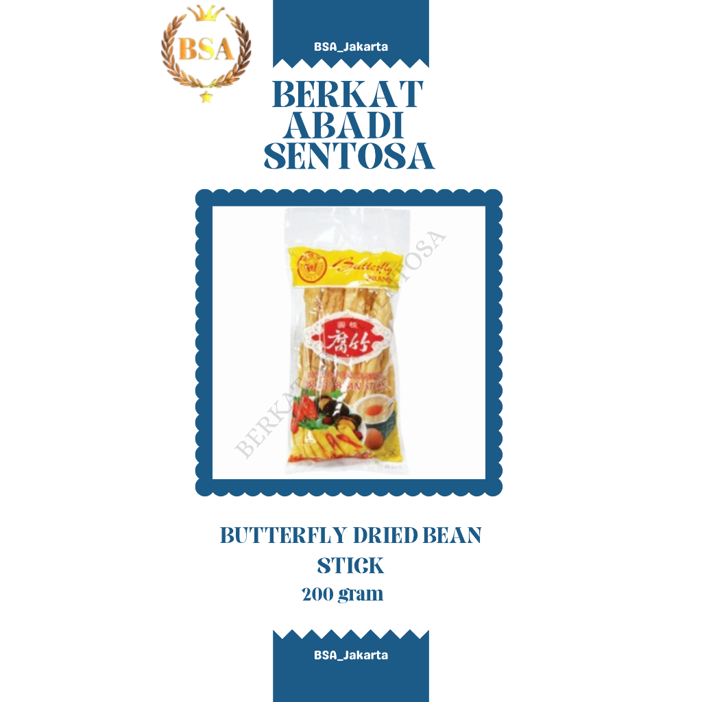 

BUTTERFLY DRIED BEAN STICK (200 GR)