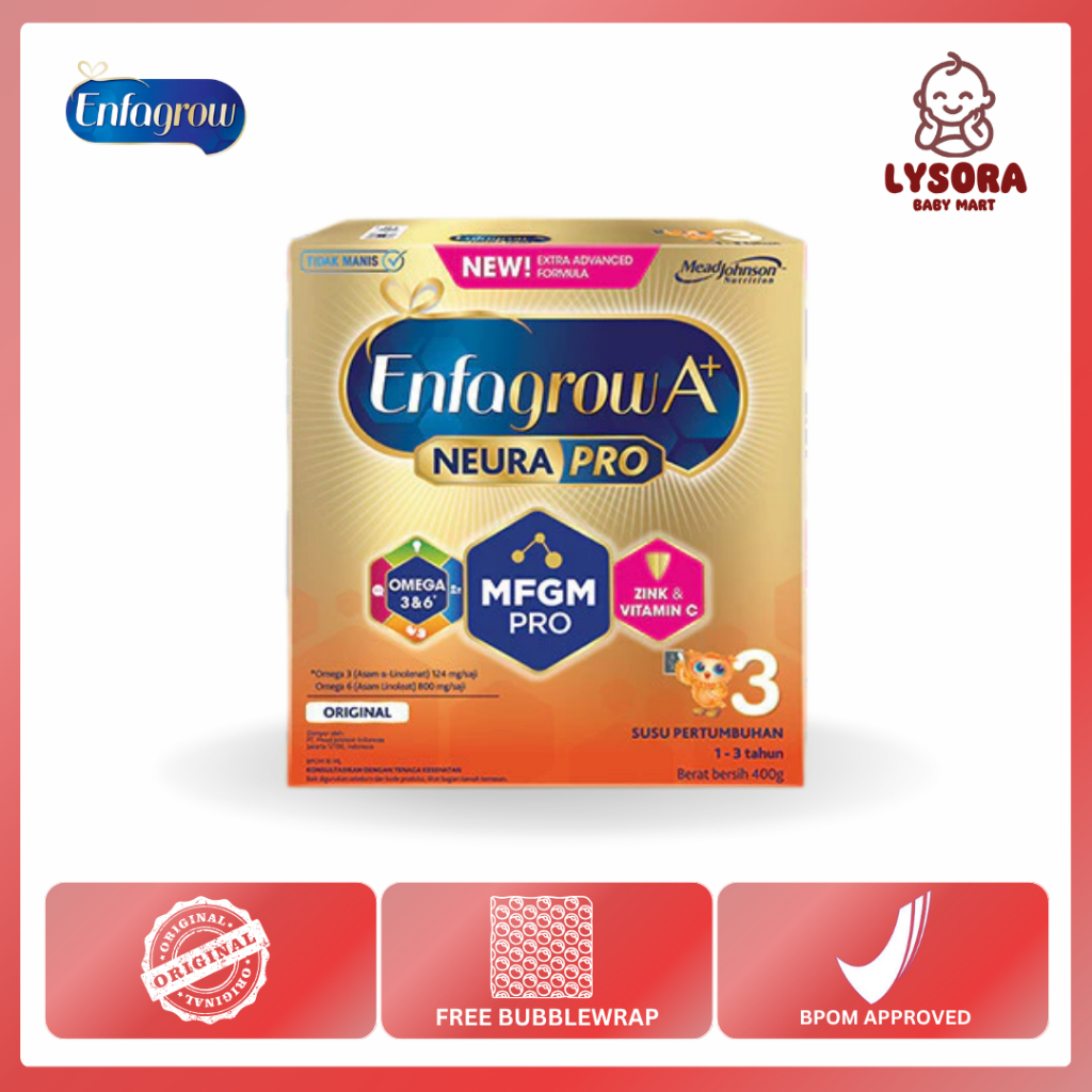 

Enfagrow A+ 3 Susu Formula Anak 1 - 3 tahun Rasa Original Plain 1800 gr