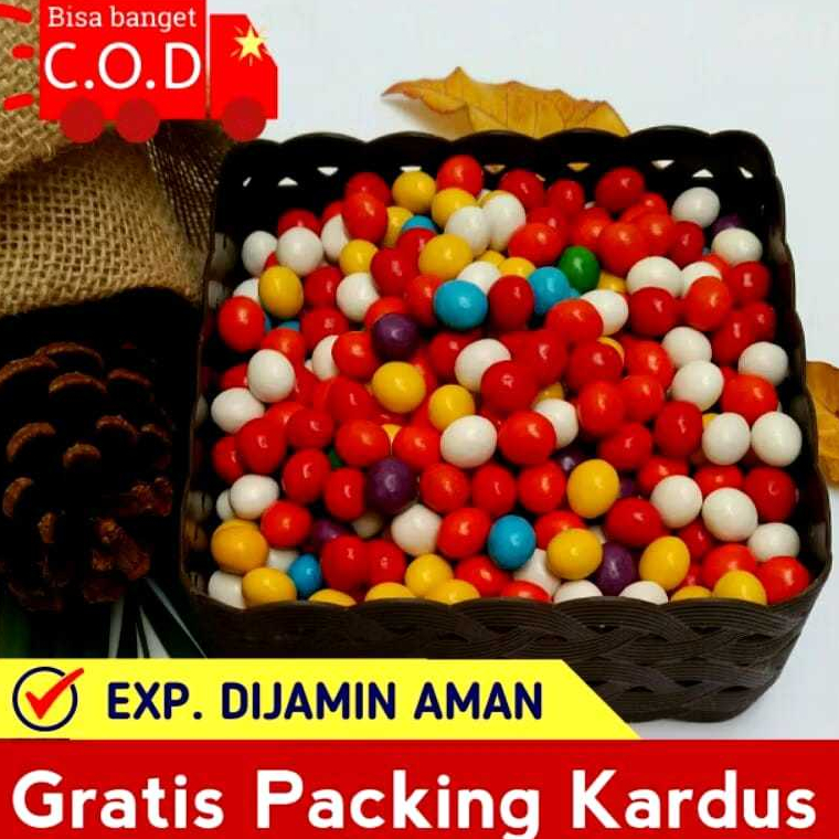 

Permen Biskuit Bola Coklat,Wrna Warni Pelangi\Mix Premium Viral