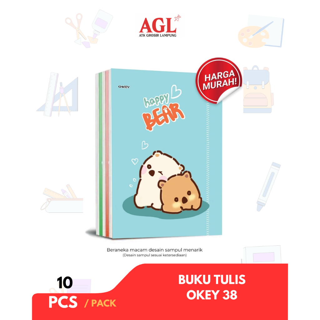 

OKEY - (pcs) BUKU TULIS OKEY 38 LEMBAR ISI 10 BUKU - Grosir