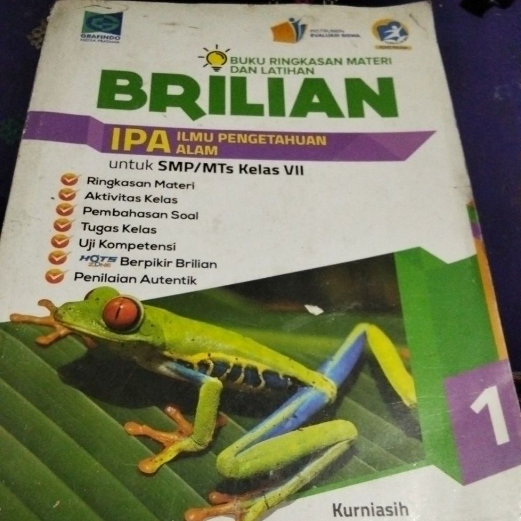 Buku Brilian IPA 1 SMP revisi grafindo
