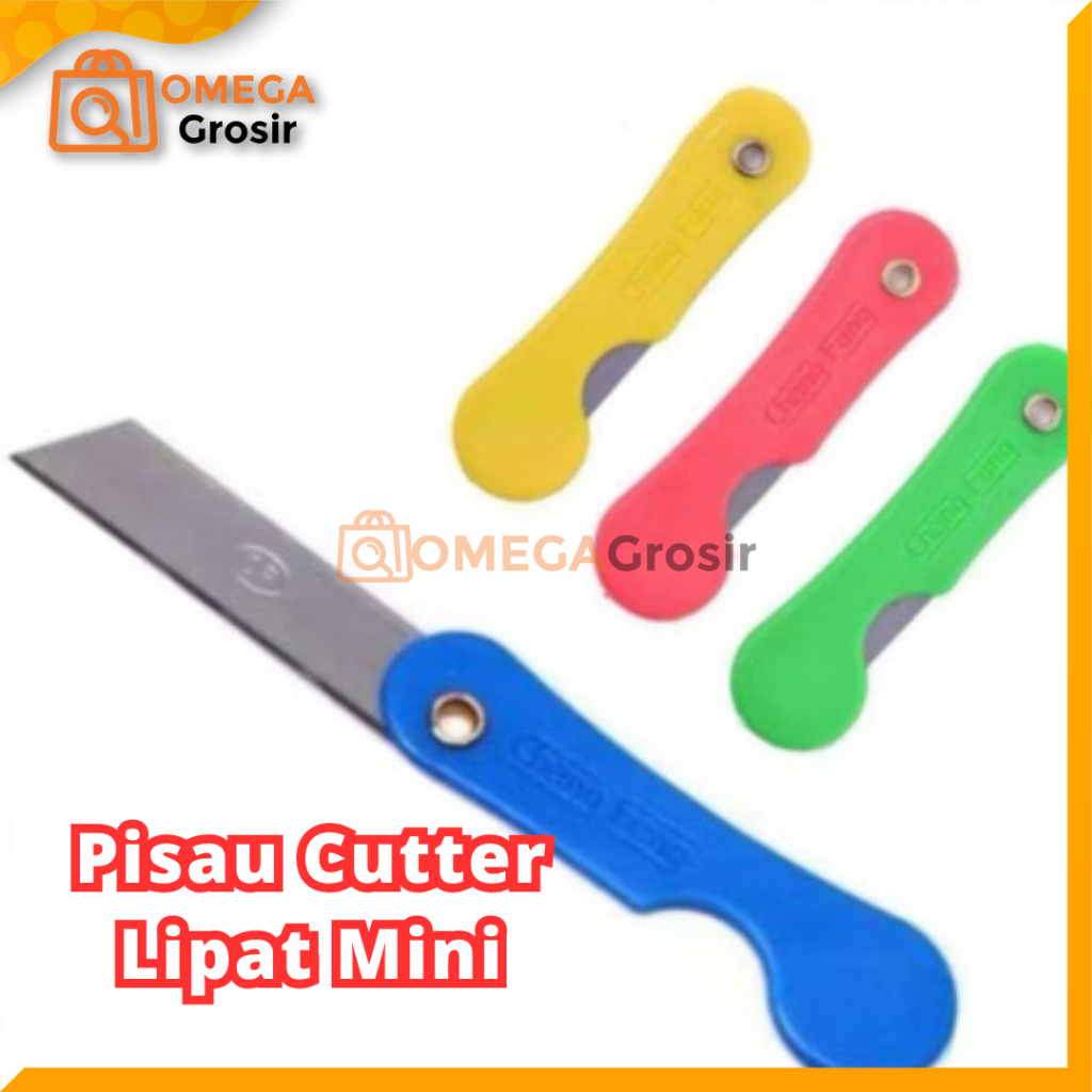 

OG PER PCS / Cutter Lipat Mini Pisau Kecil Foldable Knife Alat Potong Multifungsi