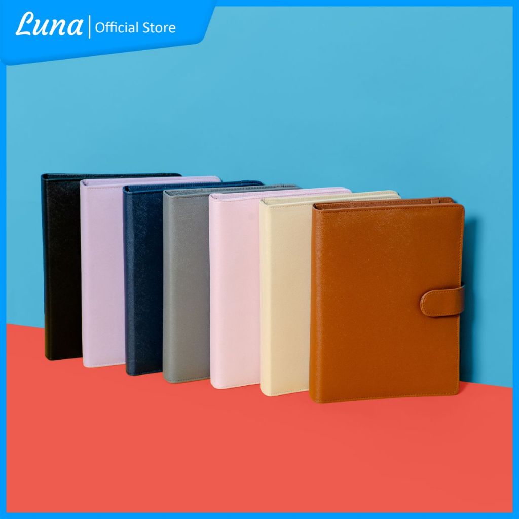 

Luna Binder Kuliah Polos Aesthetic A5 dengan Ring 20 Buku Agenda Catatan Kuliah Remaja