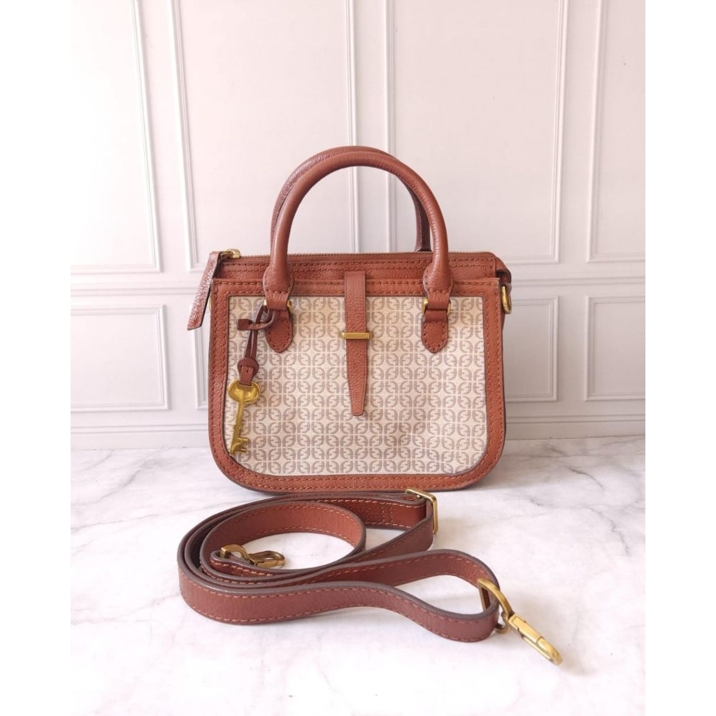 Tas Preloved Ryder Mini Satchel Taupe Tan