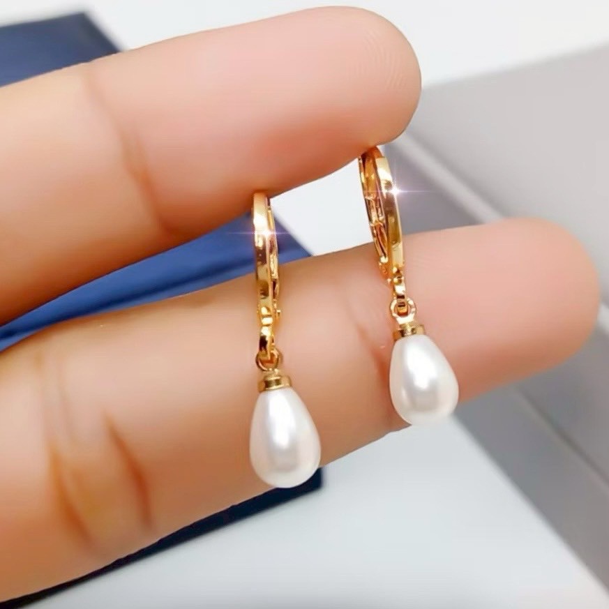 anti karat titanium anting gantung xuping anti karat gold mutiara tetes mutes anti pudar anting anti