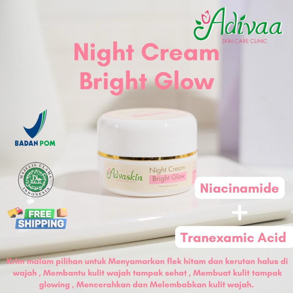 NIGHT CREAM BRIGHT GLOW (Adivaa Skincare)