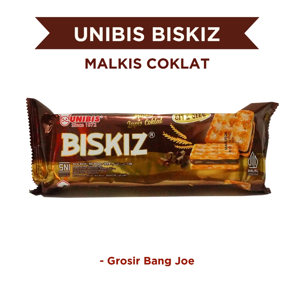 

Unibis Biskiz Malkist Chocolate (120 Gram) Biskiz malkist chocolate