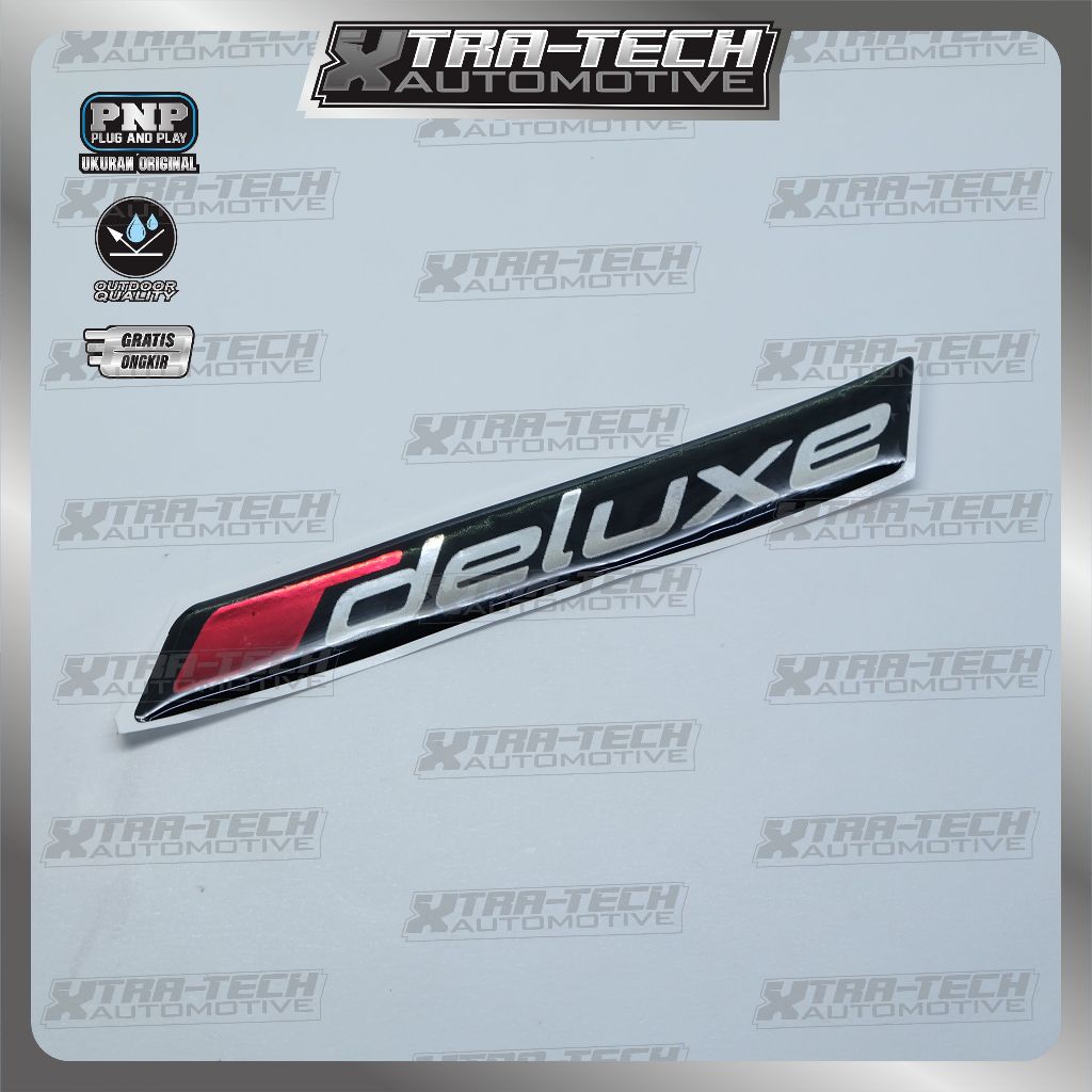 emblem bagasi deluxe terios / emblem r deluxe terios