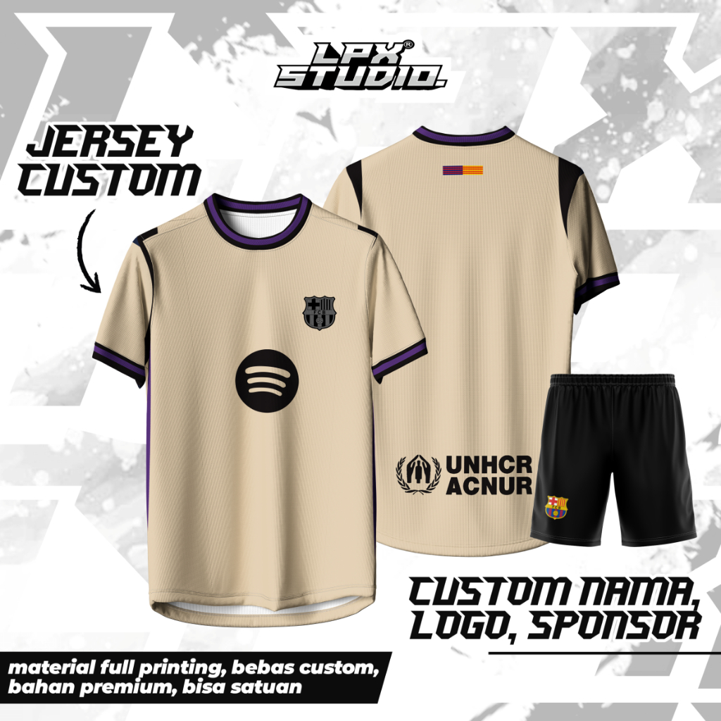 Jersey Barcelona Fantasy / Jersey Barcelona / Kaos Barcelona / Jersey Bola / Jersey Vintage