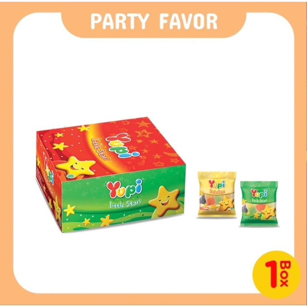 

YUPI LITTLE STAR - GUMMY CANDY - PERMEN LUNAK BENTUK BINTANG -500G