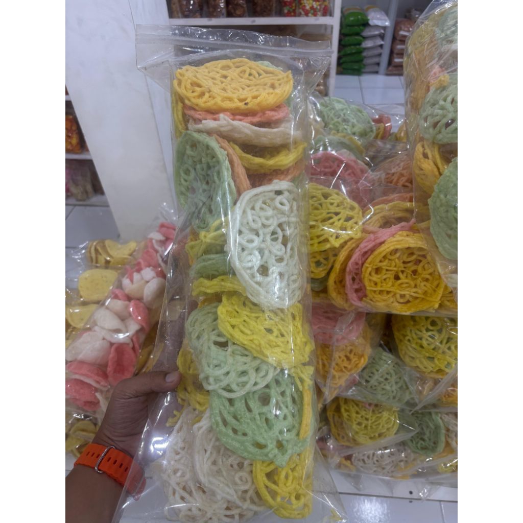 

Krupuk mie warna warni 1 ball