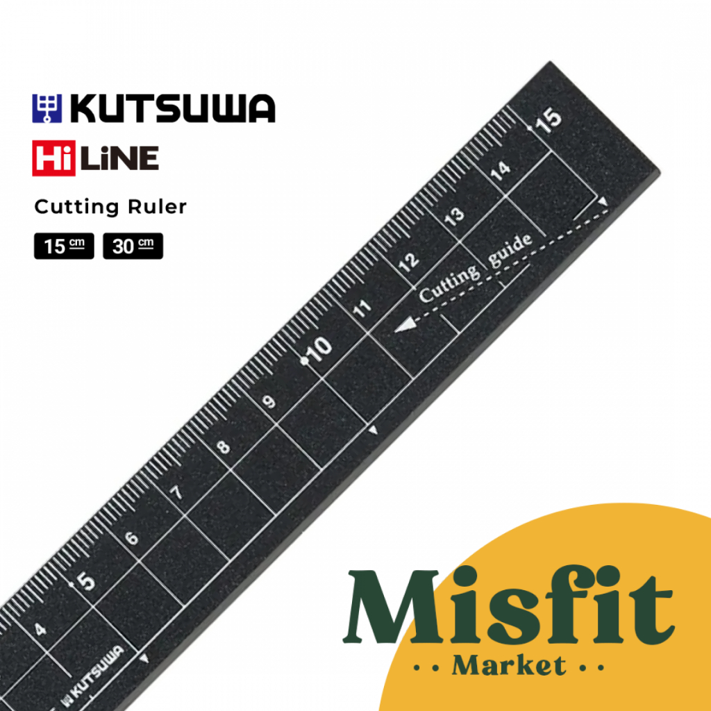 

Kutsuwa Aluminum Cutting Ruler 30cm Penggaris Aluminium Lurus Besi